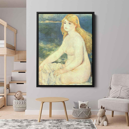 Blond Bather (1881) by Pierre-Auguste Renoir - Canvas Artwork