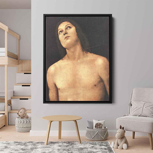 Bust of St. Sebastian (1494) by Pietro Perugino - Canvas Artwork