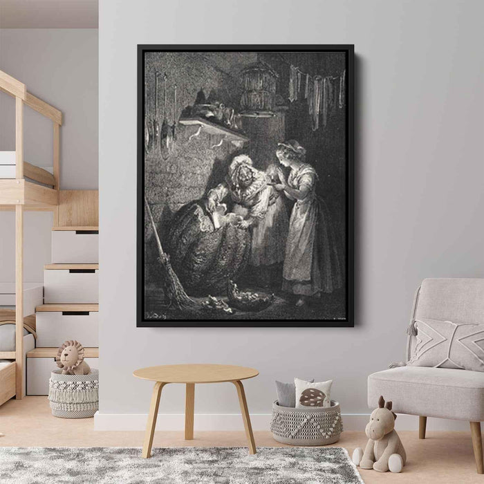 Cinderella by Gustave Dore - Canvas Artwork