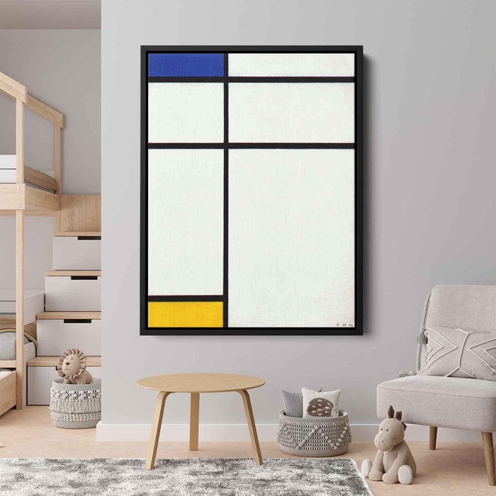 Composition III with Blue, Yellow and White by Piet Mondrian - Canvas Artwork