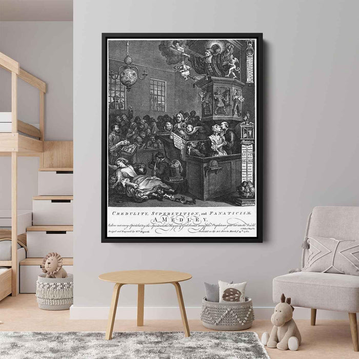 Credulity, Superstition, and Fanaticism by William Hogarth - Canvas Artwork