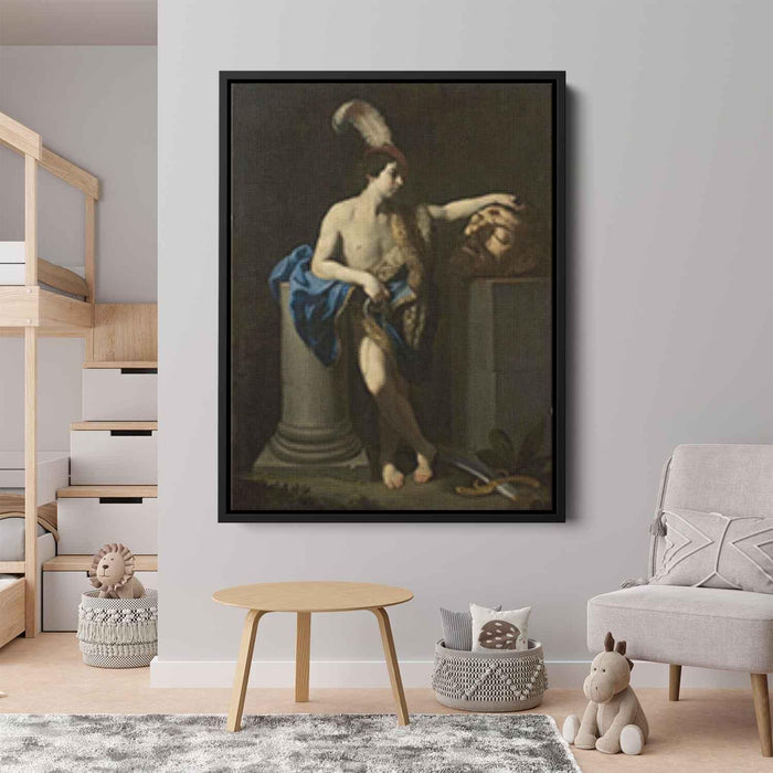 David with the Head of Goliath (1605) by Guido Reni - Canvas Artwork