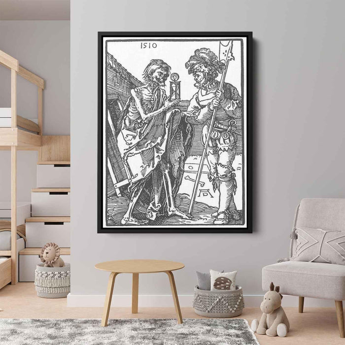 Death and the Landsknecht (1510) by Albrecht Durer - Canvas Artwork