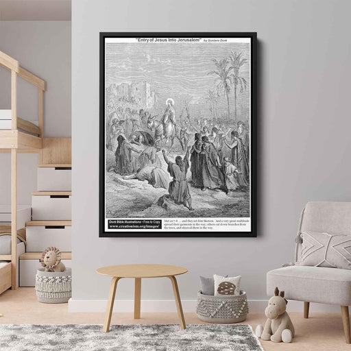 Entry Of Jesus Into Jerusalem by Gustave Dore - Canvas Artwork