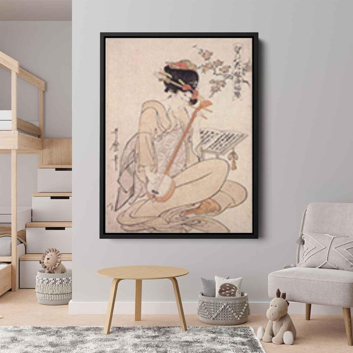 Flowers Of Edo by Kitagawa Utamaro - Canvas Artwork