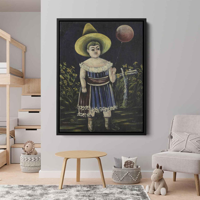 Girl with ball by Niko Pirosmani - Canvas Artwork