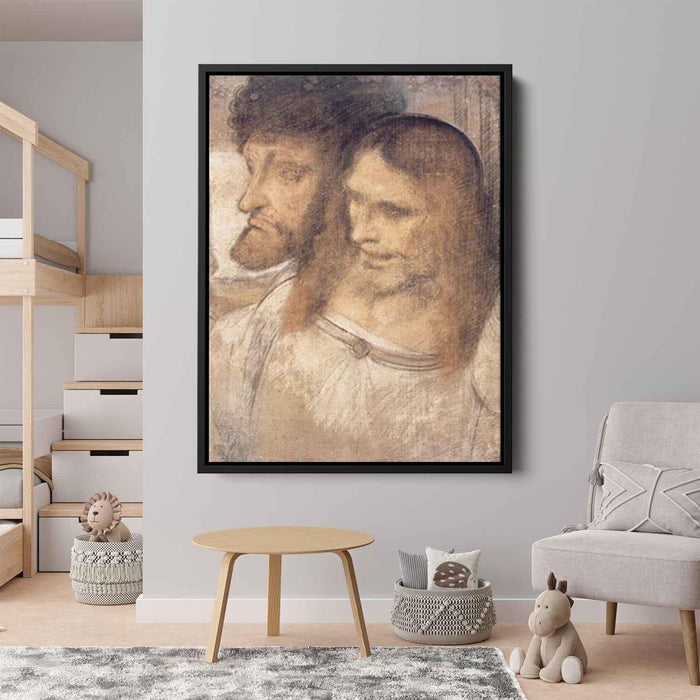 Heads of Sts Thomas and James the Greater by Leonardo da Vinci - Canvas Artwork