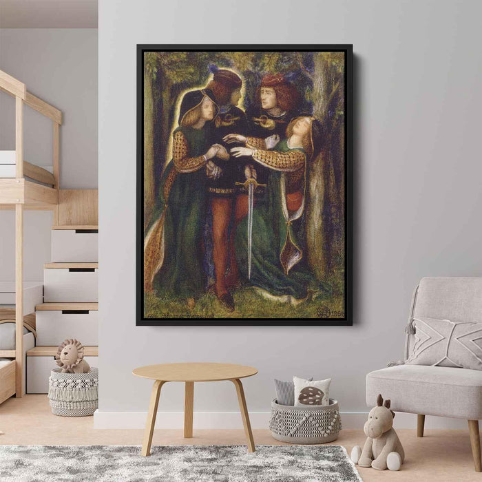 How They Met Themselves (1864) by Dante Gabriel Rossetti - Canvas Artwork