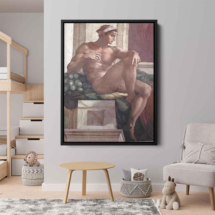 Ignudo (1509) by Michelangelo - Canvas Artwork