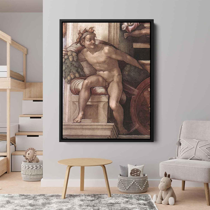 Ignudo (1509) by Michelangelo - Canvas Artwork