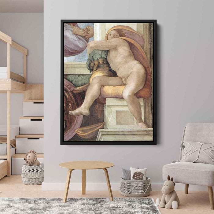Ignudo (1509) by Michelangelo - Canvas Artwork
