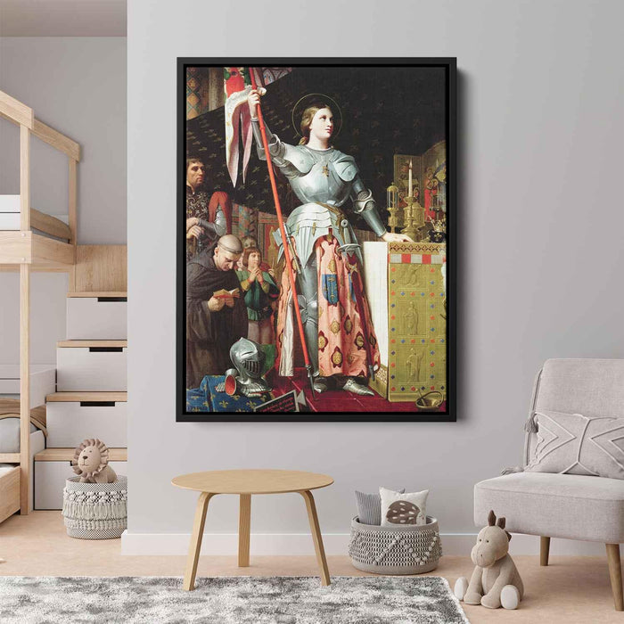 Joan of Arc at the Coronation of Charles VII in the Cathedral of Reims (1854) by Jean Auguste Dominique Ingres - Canvas Artwork