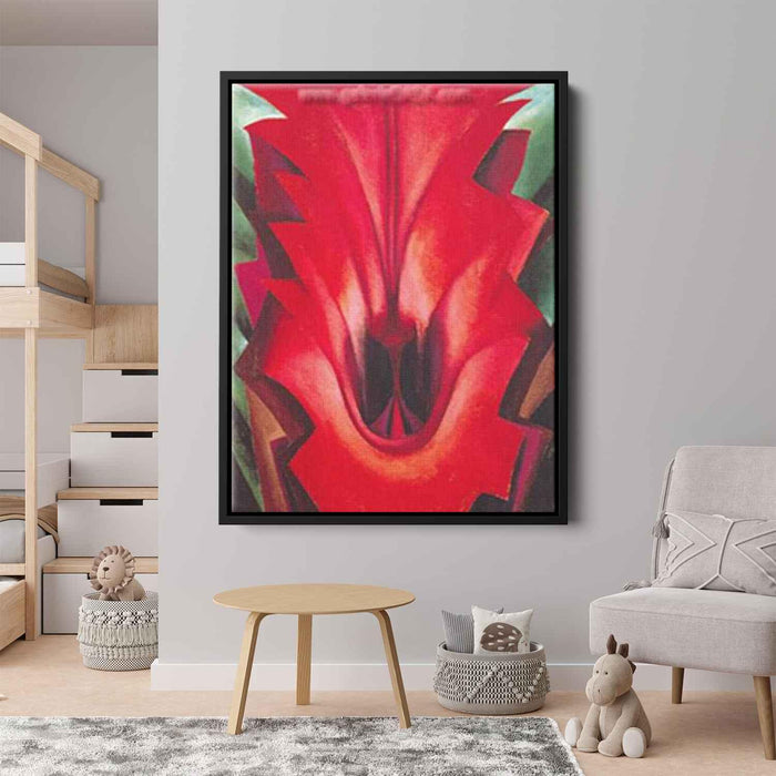 Inside Red Canna (1919) by Georgia O'Keeffe - Canvas Artwork