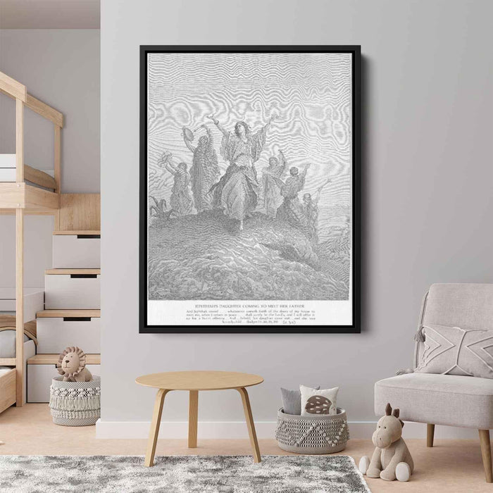 Jephthah's Daughter Comes to Meet Her Father by Gustave Dore - Canvas Artwork