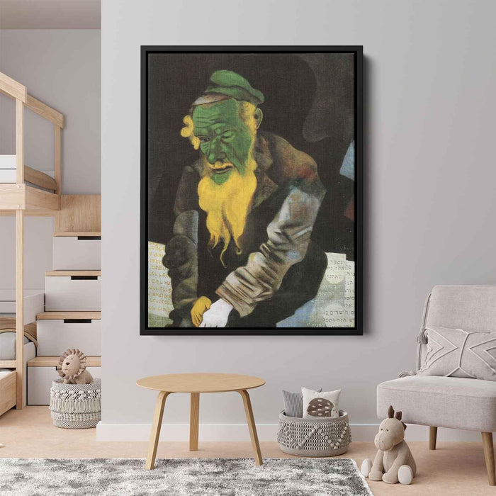 Jew in Green (1914) by Marc Chagall - Canvas Artwork