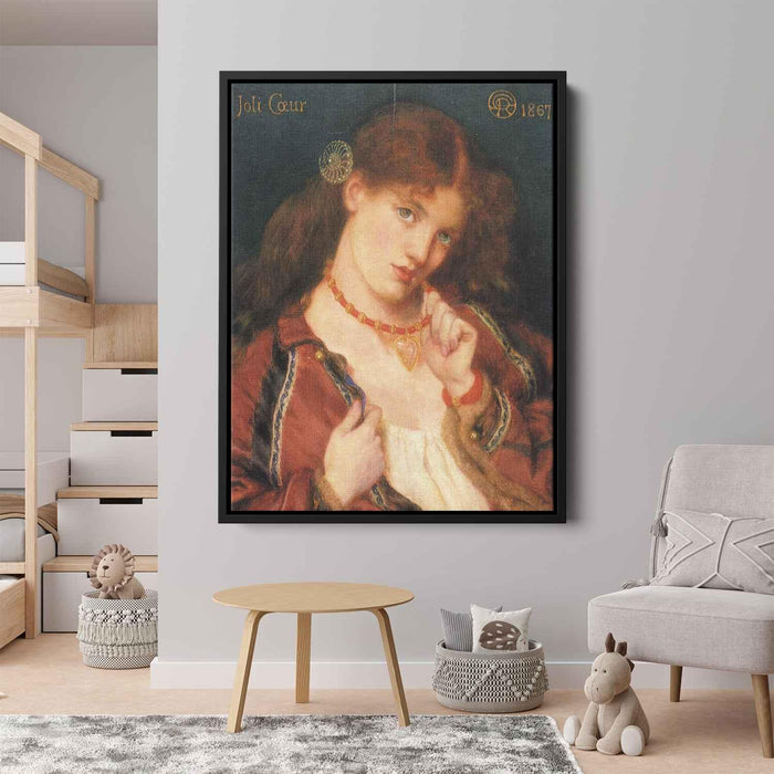 Joli Coeur (French for) (1867) by Dante Gabriel Rossetti - Canvas Artwork