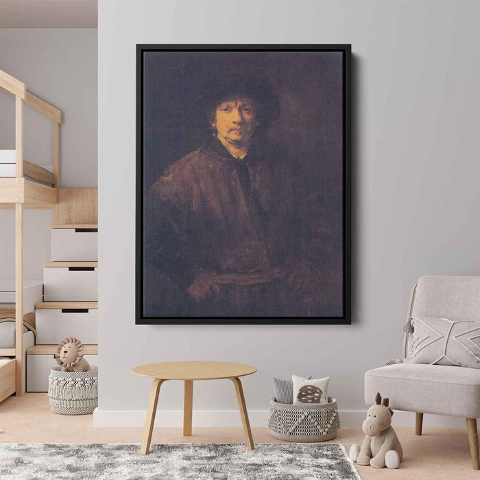 Large Self-portrait (1652) by Rembrandt - Canvas Artwork