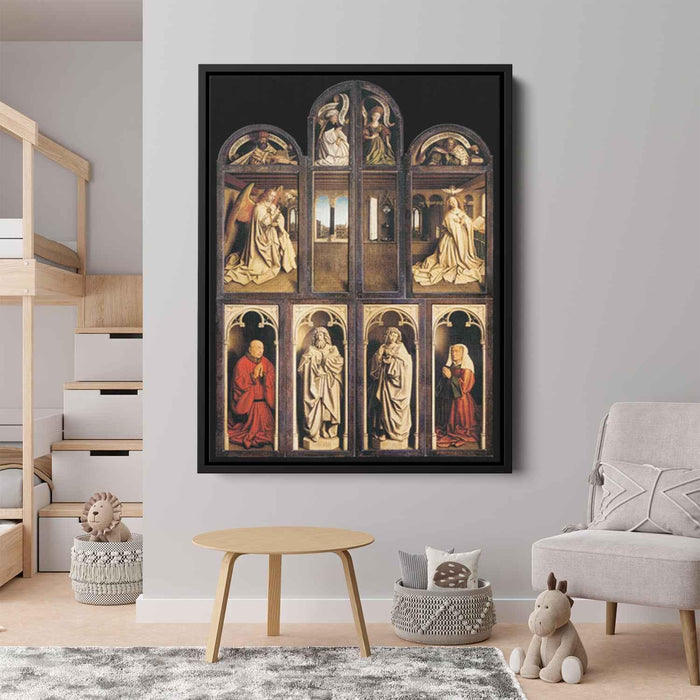 The Ghent Altarpiece (exterior) (1432) by Jan van Eyck - Canvas Artwork