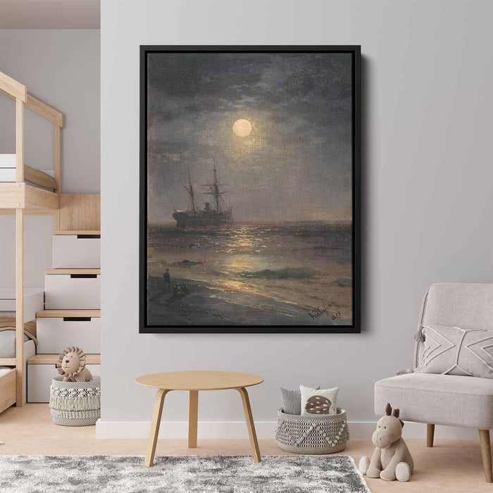 Lunar night (1899) by Ivan Aivazovsky - Canvas Artwork