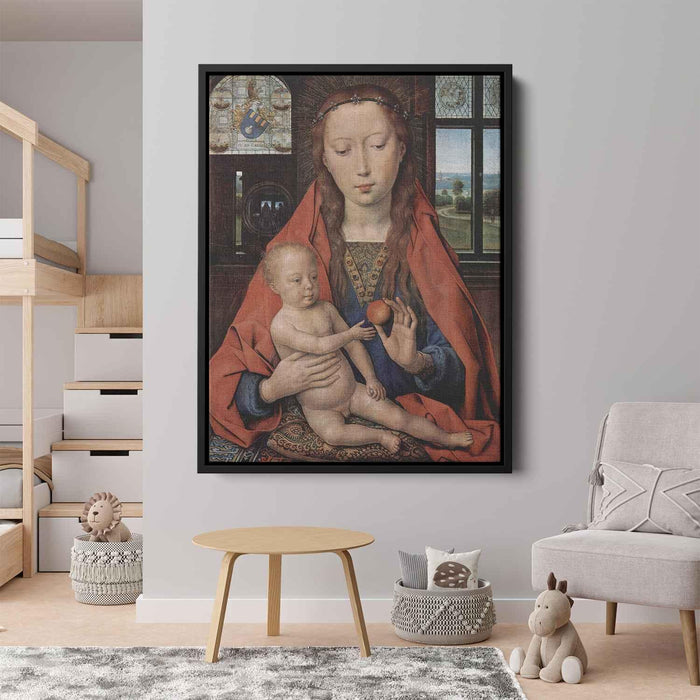 Madonna and Child, from The Diptych of Maerten van Nieuwenhove by Hans Memling - Canvas Artwork