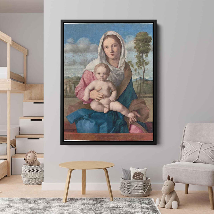 Madonna and Child in a landscape (1508) by Giovanni Bellini - Canvas Artwork