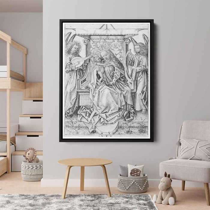 Madonna and Child with musical angels (1485) by Albrecht Durer - Canvas Artwork