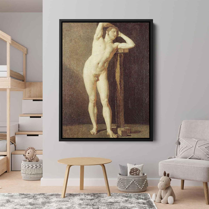 Male nude (1801) by Jean Auguste Dominique Ingres - Canvas Artwork