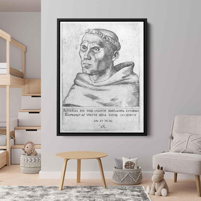 Martin Luther as a Monk (1520) by Lucas Cranach the Elder - Canvas Artwork