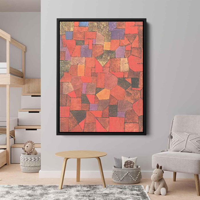 Mountain Village (Autumnal) (1934) by Paul Klee - Canvas Artwork