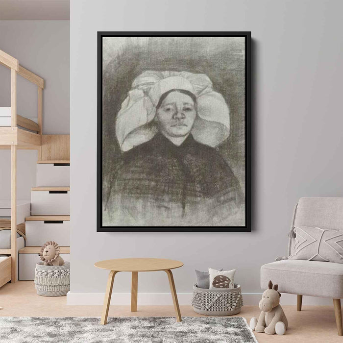 Peasant Woman, Head by Vincent van Gogh - Canvas Artwork