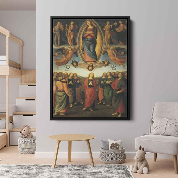 Polyptych Annunziata (Assumption of Mary) (1506) by Pietro Perugino - Canvas Artwork