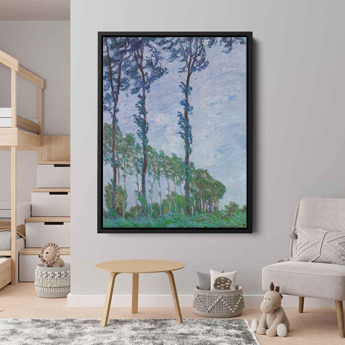 Poplars, Wind Effect by Claude Monet - Canvas Artwork