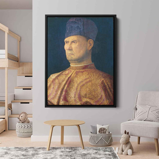 Portrait of a condottiere (1485) by Giovanni Bellini - Canvas Artwork