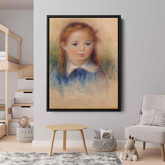 Portrait of a Little Girl (1880) by Pierre-Auguste Renoir - Canvas Artwork