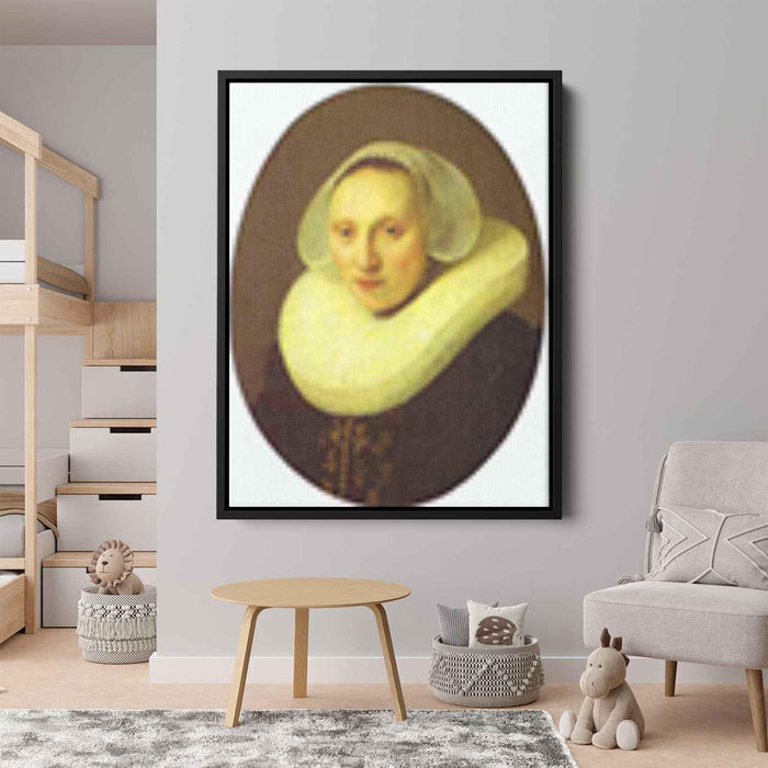 Portrait of Cornelia Pronck, Wife of Albert Cuyper, at the age of 33 by Rembrandt - Canvas Artwork