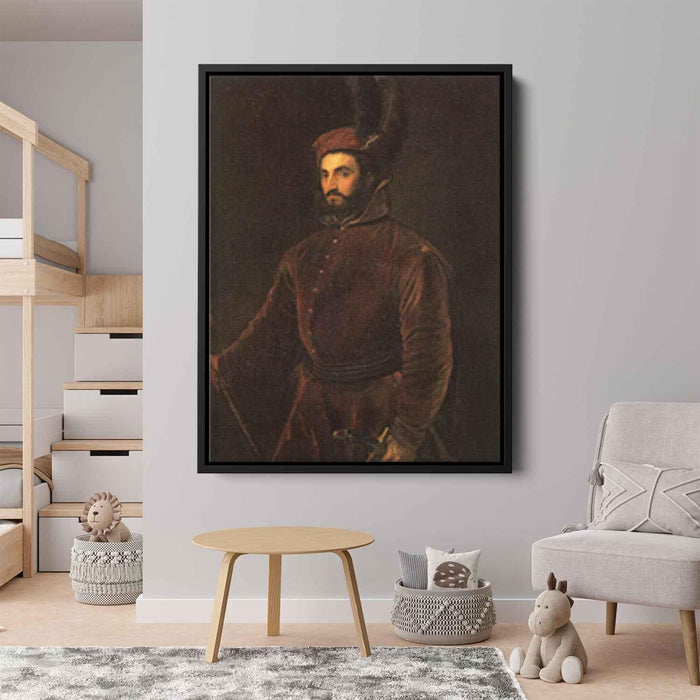 Portrait of Ippolito de Medici in a Hungarian Costume (1533) by Titian - Canvas Artwork