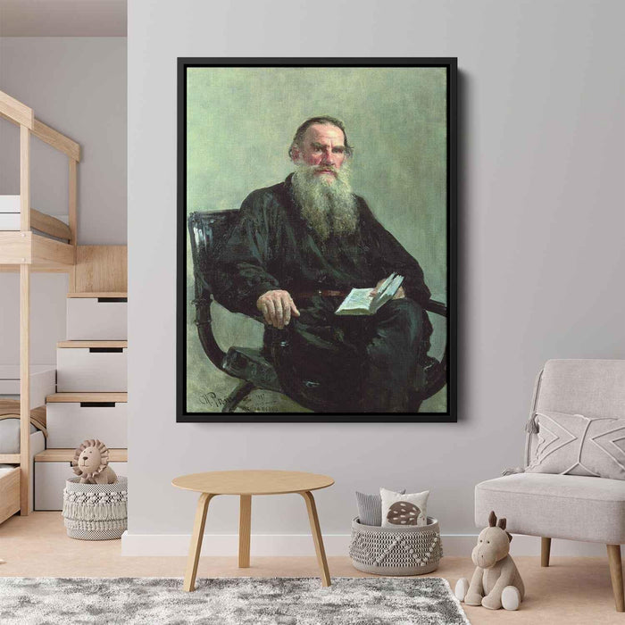 Portrait of Leo Tolstoy (1887) by Ilya Repin - Canvas Artwork