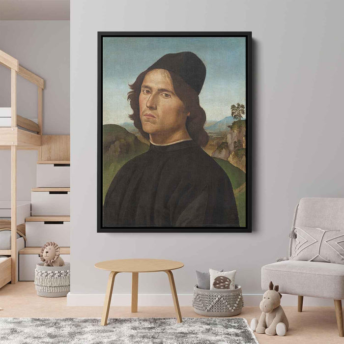 Portrait of Lorenzo di Credi (1488) by Pietro Perugino - Canvas Artwork