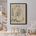 Sketch of Daruma by Katsushika Hokusai - Canvas Artwork