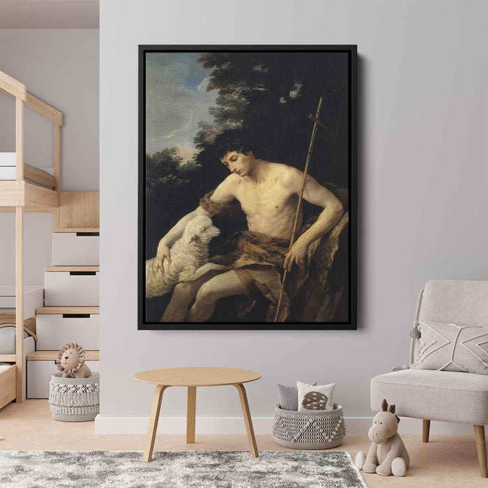 St. John the Baptist in the Wilderness (1625) by Guido Reni - Canvas Artwork