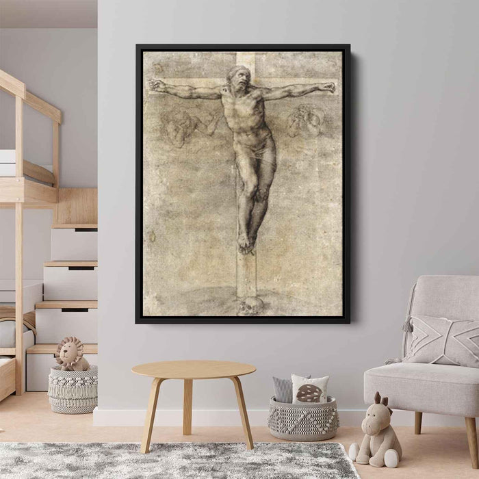 Study to Crucifixion (1541) by Michelangelo - Canvas Artwork