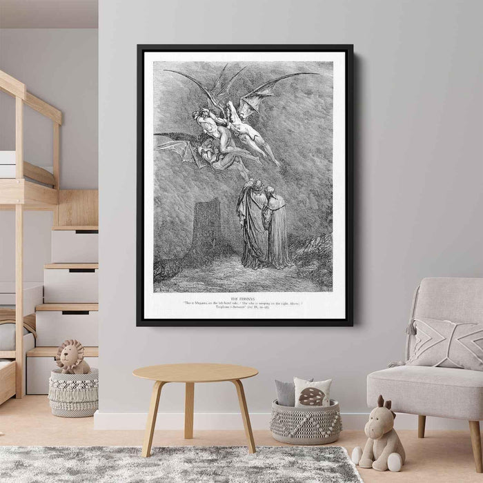 The Erinnys by Gustave Dore - Canvas Artwork