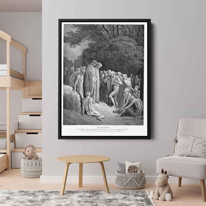 The Gluttons by Gustave Dore - Canvas Artwork