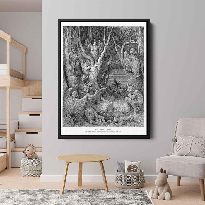 The Hapies' Wood by Gustave Dore - Canvas Artwork