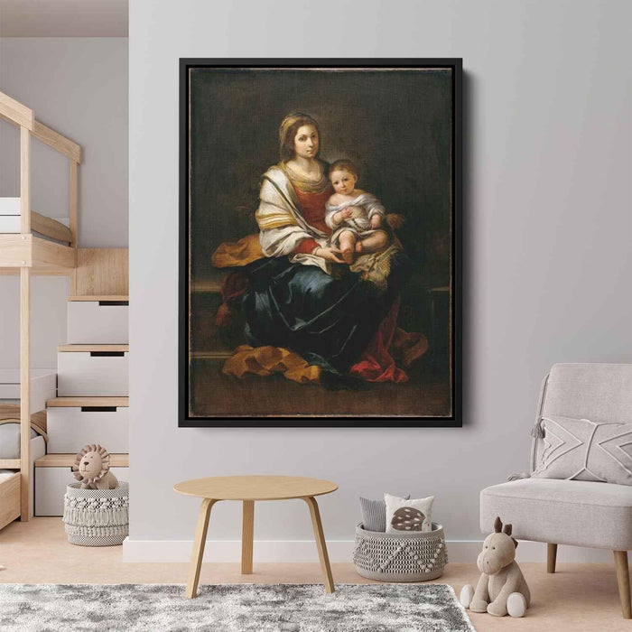 The Madonna of the Rosary by Bartolome Esteban Murillo - Canvas Artwork