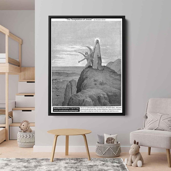 The Temptation Of Jesus by Gustave Dore - Canvas Artwork