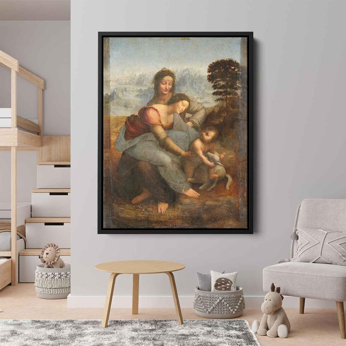 The Virgin and Child with St. Anne (1519) by Leonardo da Vinci - Canvas Artwork