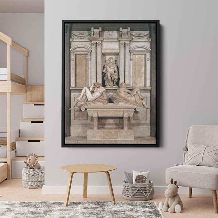 Tomb of Giuliano de Medici (1533) by Michelangelo - Canvas Artwork