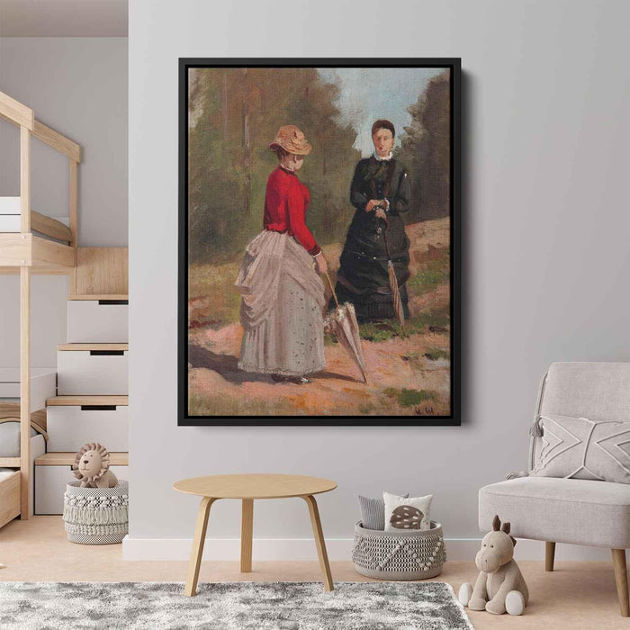 Two female figures by Ivan Shishkin - Canvas Artwork