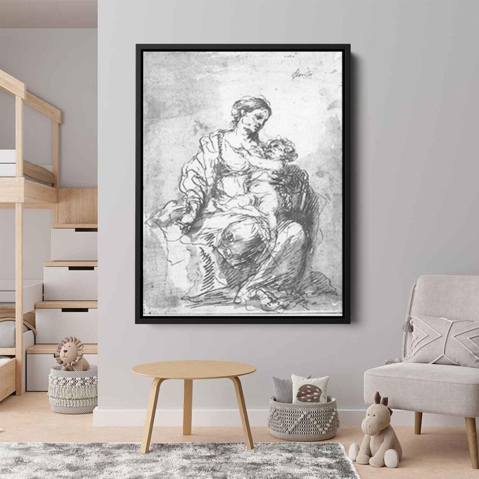Virgin and Child (1680) by Bartolome Esteban Murillo - Canvas Artwork